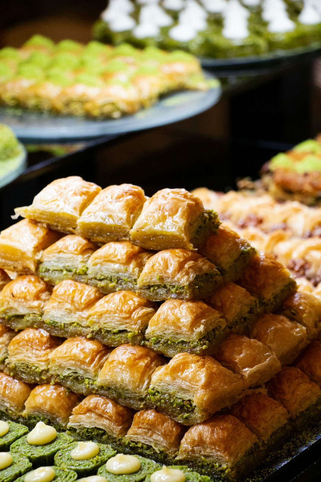 Seasonal pastry display at Sweet Delights
